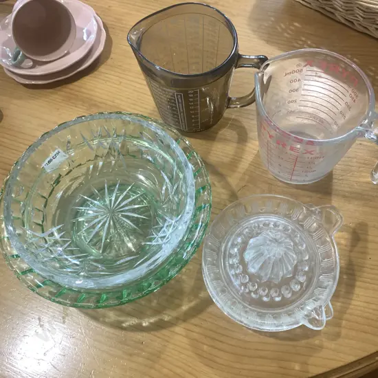 Assorted Vintage Crystal and Glassware
