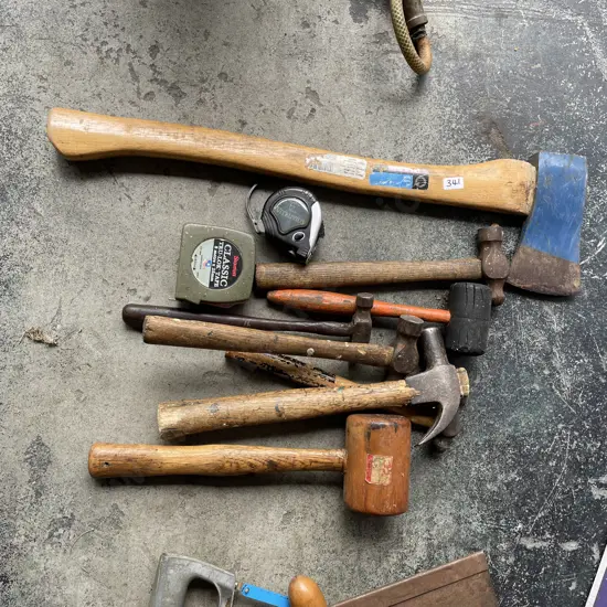 Axe, Hammers and Tape Measures
