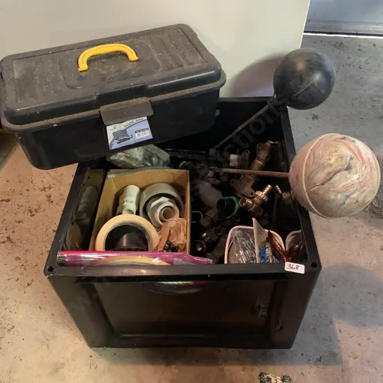 Plastic Tool Box, Water fittings, tapes, irrigation items etc