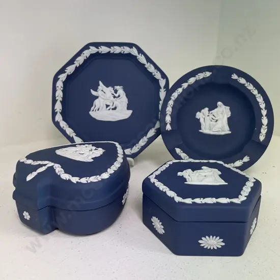 Wedgwood Dark Blue Jasperware Assorted Items