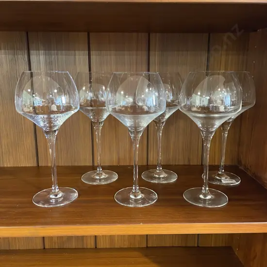 Set of 6 Chef and Sommelier (C&S) French Distinction Stemed Glasses