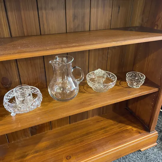 Assorted Crystal with Stuart Bowl and Bormioli Rocco Jug