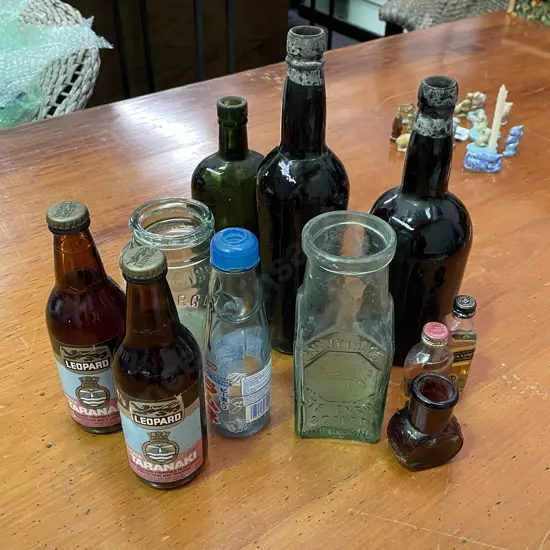 Assorted Vintage Bottles