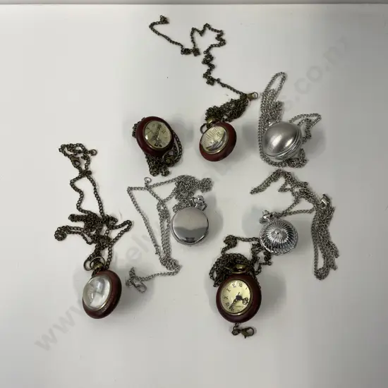 Selection of Pocket Watch Pendant Necklaces