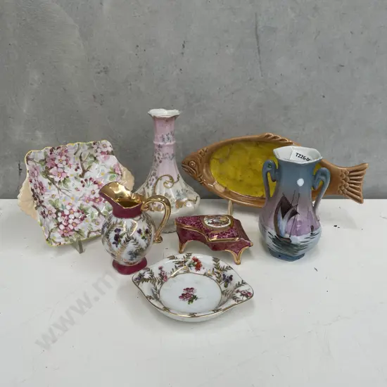 Vintage Porcelain items including Limoges, Shelly etc
