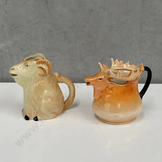 2 x Vintage Figural Jugs: One Marked