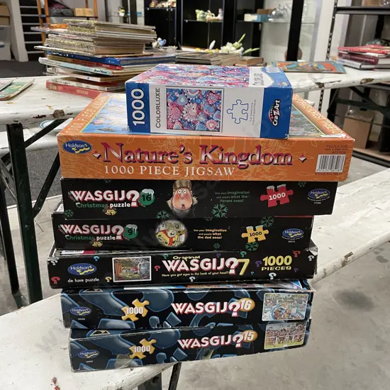 Assorted Wasjig Puzzles etc