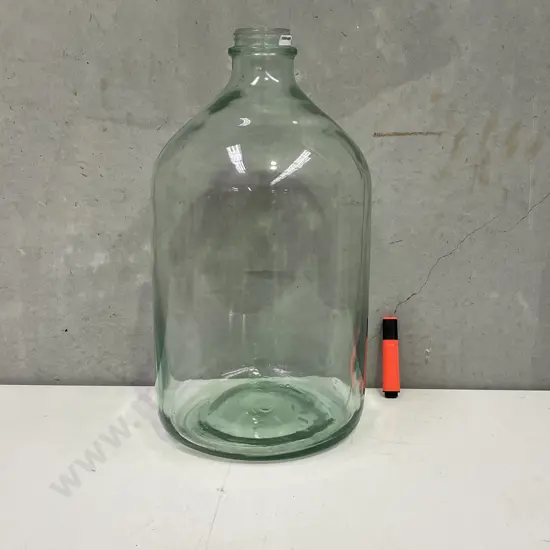 Vintage Extra Large Clear Glass Carboy H53cm