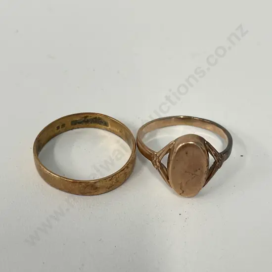 Hallmarked Rose Gold? Ring with one other
