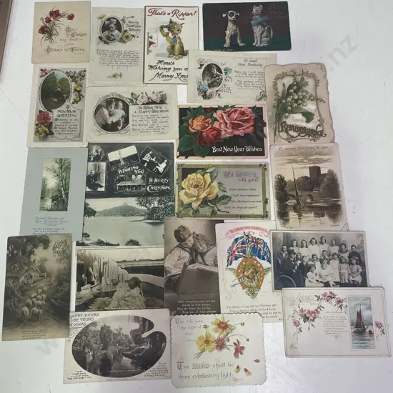 Assorted Vintage Postcards etc