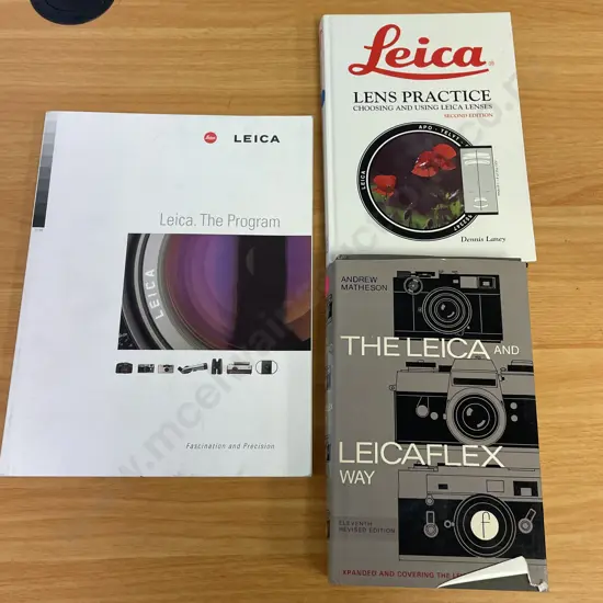 Camera Reference Books: Leica Lens Practice, The Leica and Leicaflex Way, Leica, The Program