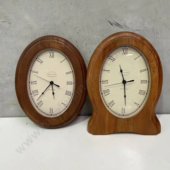Two Oval Lull-a-Bye Clocks