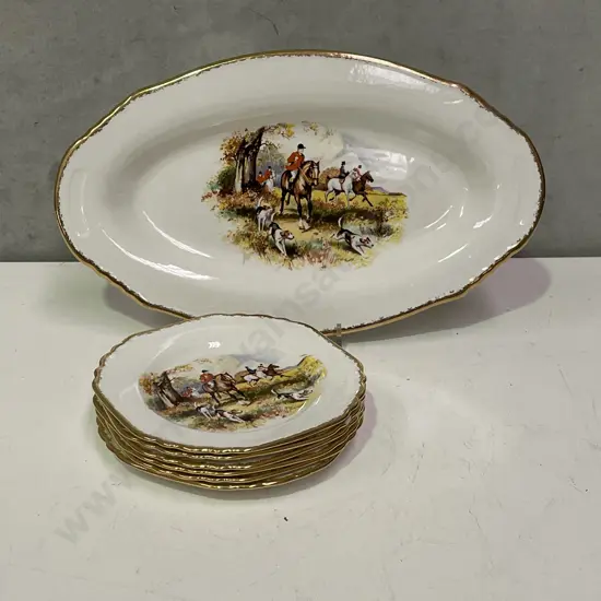 Nelson Ware "Elijah Cotton Ltd" Hunting themed Sandwich Set