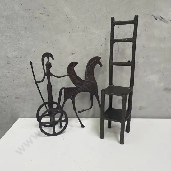 Metal Sculptures x 2