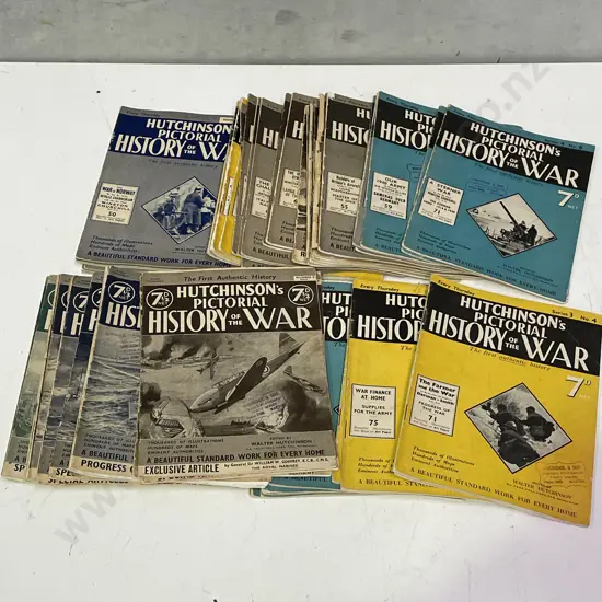 Large Assortment of Hutchinson's Pictorial History of the War Magazines