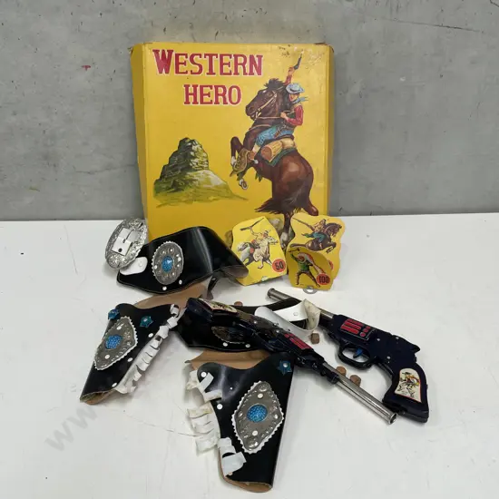 Vintage Western Hero Shooting Game. In original Box