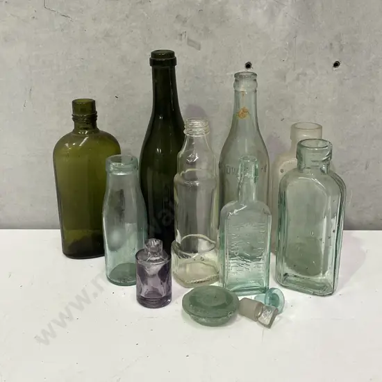 Vintage Glass Bottles etc
