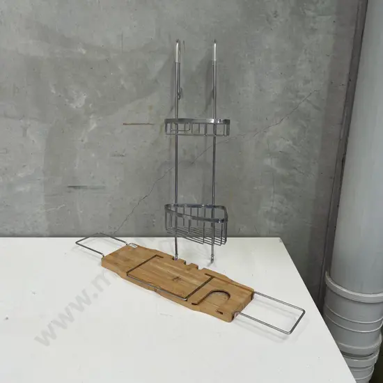 Bath Tray/Caddy with Shower Shelf Caddy