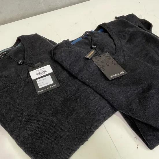 As New Berlin 100% Merino Wool Jumpers x 2 XL