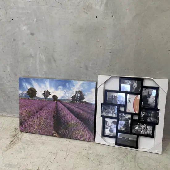 Canvas Artwork and As New Wall Hung Photo Frame