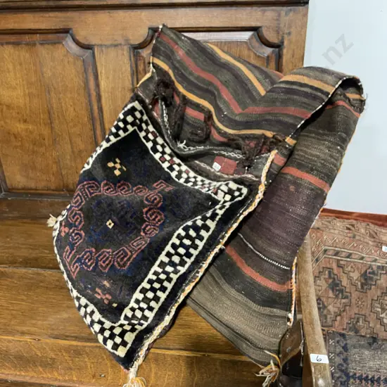 Antique Handmade Persian Saddle Bag