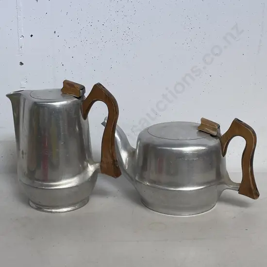 Vintage Mid Century Picquot Ware, England Coffee Pot and Teapot