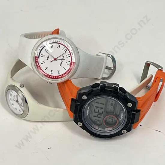 Three Working Watches: 2 x Tekday & Xonix 