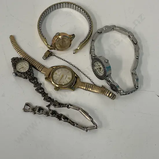 Assorted womens vintage watches, including sterling silver, marcasite etc