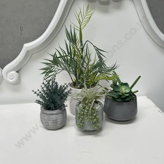 4 Faux Pot Plants