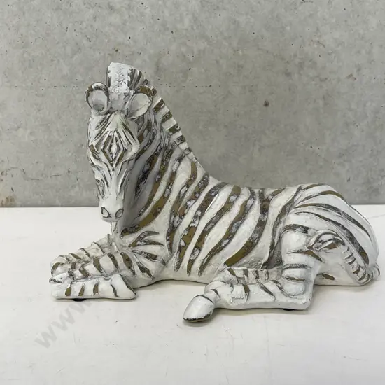 Ornamental Zebra Figurine L23cm H16cm