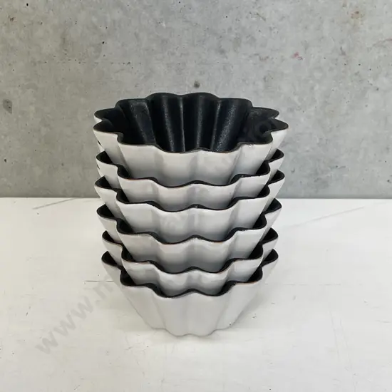 Set of 6 Maxwell Williams non-stick Microstoven Fluted Ramekins