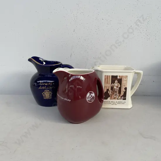 Assorted Vintage Alcohol Advertising Jugs
