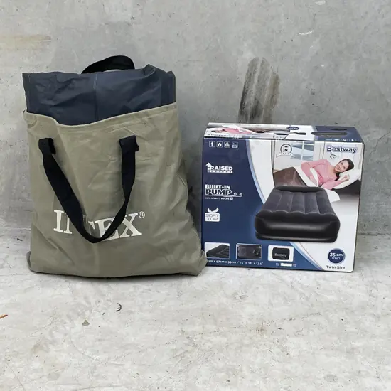 Two Airbeds with built in pump