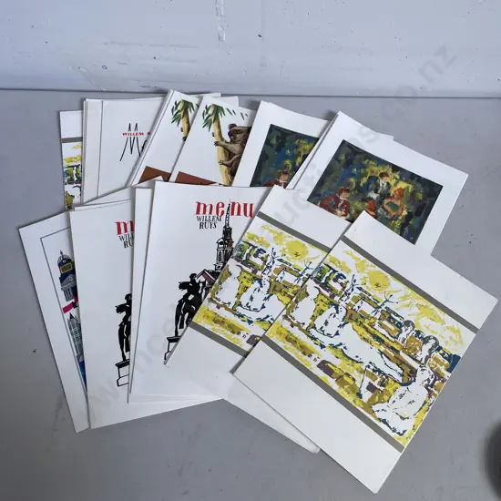 Large Assortment of Vintage Cruise Ship Menus etc