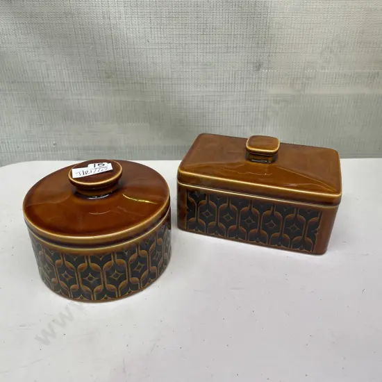 Hornsea Heirloom Lidded Butter and Lidded Round Dish